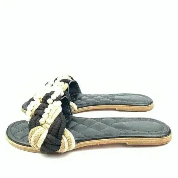 The jmarie collection sandals 38 8 black beaded - Picture 6 of 12